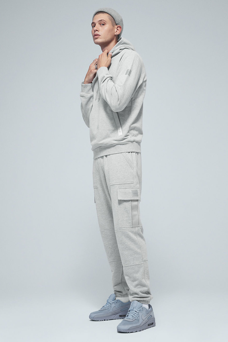 Grey Men's Alo Yoga Highline Cargo Sweatpants | LEZ-692378