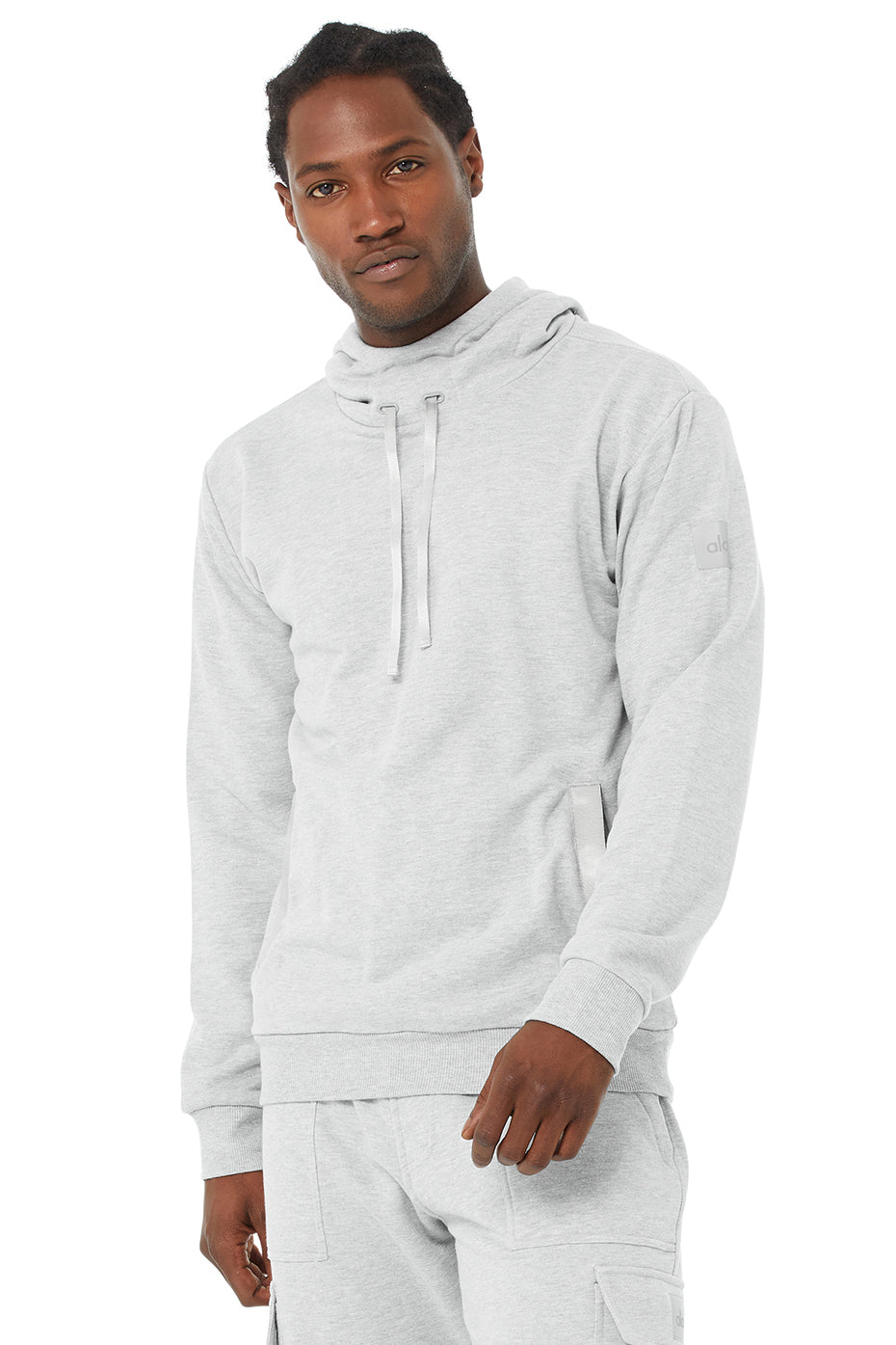 Grey Men's Alo Yoga Highline Hoodie | LTJ-261453