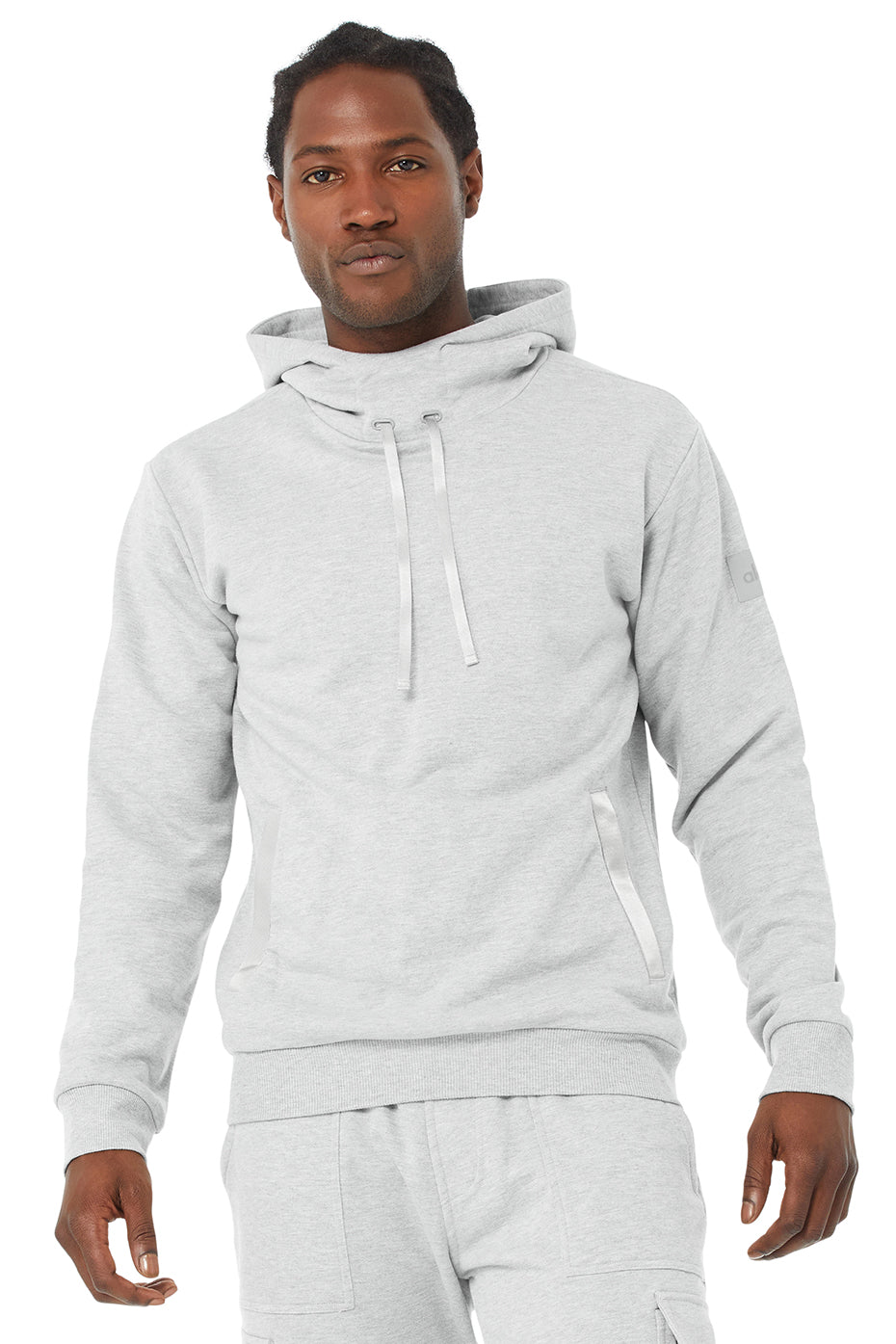 Grey Men\'s Alo Yoga Highline Hoodie | LTJ-261453