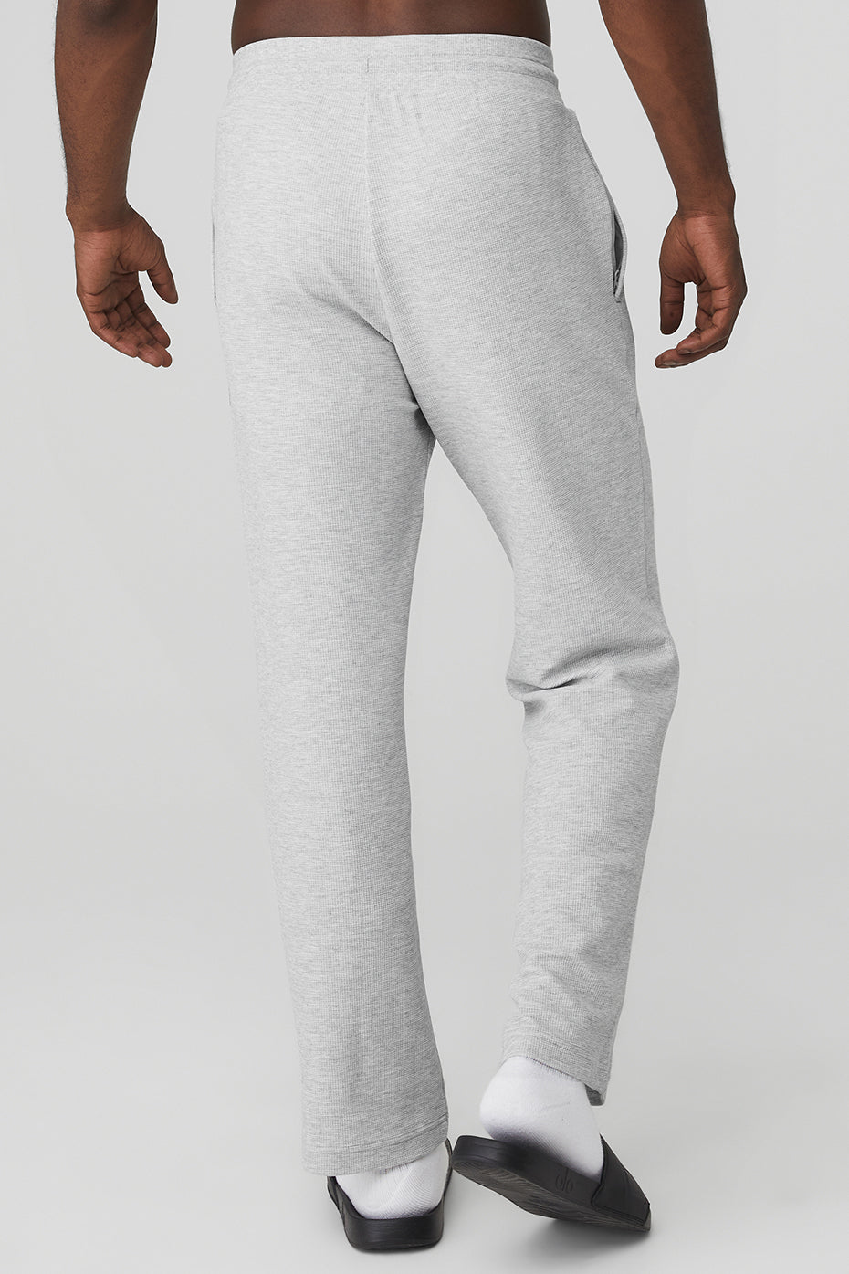 Grey Men's Alo Yoga Micro Waffle Fast Break Sweatpants | LJX-819375