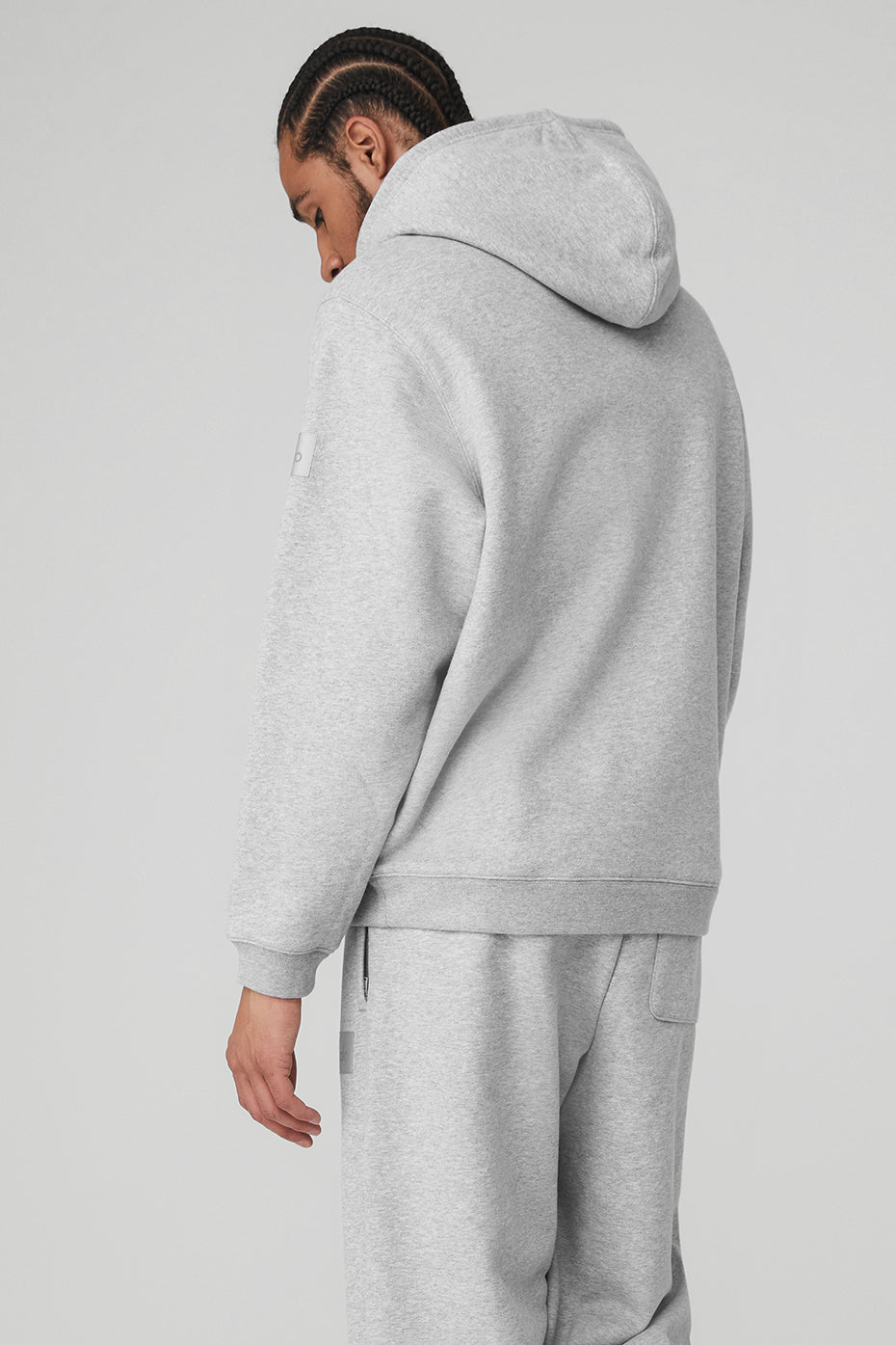 Grey Men's Alo Yoga Renown Heavy Weight Hoodie | FKV-924381