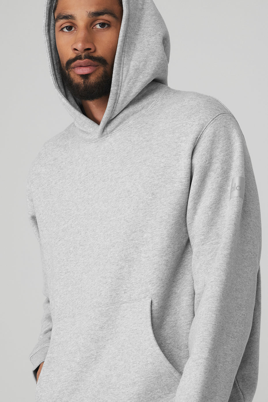 Grey Men's Alo Yoga Renown Heavy Weight Hoodie | FKV-924381