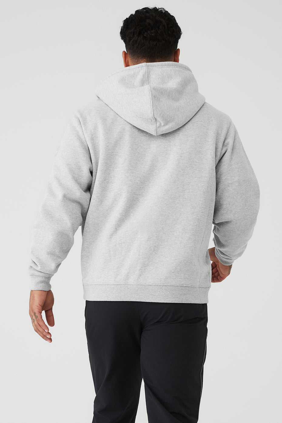 Grey Men's Alo Yoga Renown Heavy Weight Full Zip Hoodie | PBF-620415