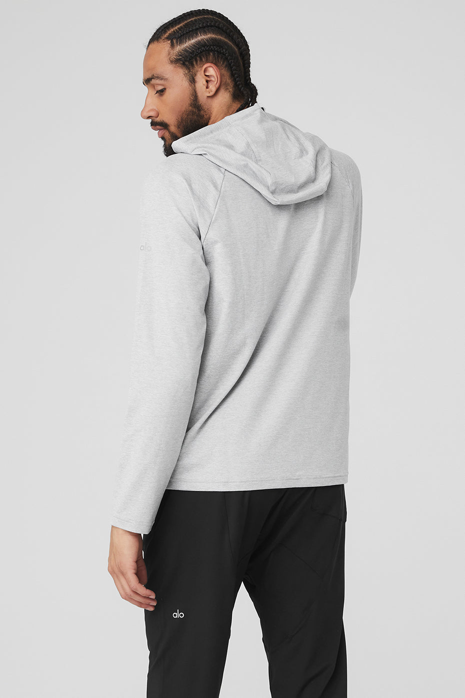 Grey Men's Alo Yoga The Conquer Hoodie | ERS-486317