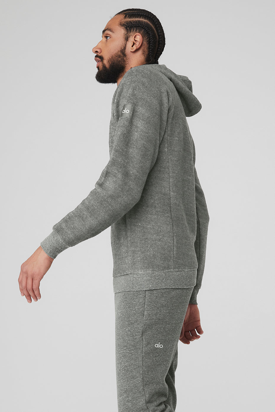 Grey Men's Alo Yoga Triumph Hoodie | UZF-410758