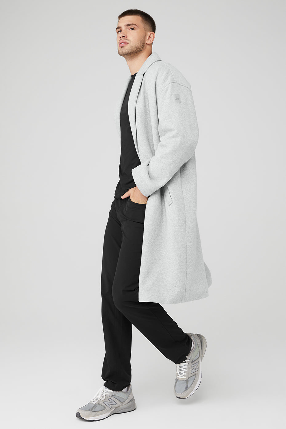 Grey Men's Alo Yoga VIP Blazer Trench Coats | NHP-079621