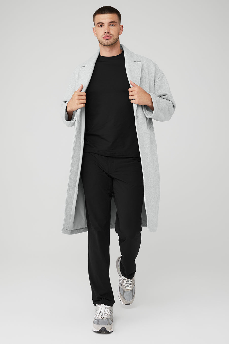 Grey Men\'s Alo Yoga VIP Blazer Trench Coats | NHP-079621