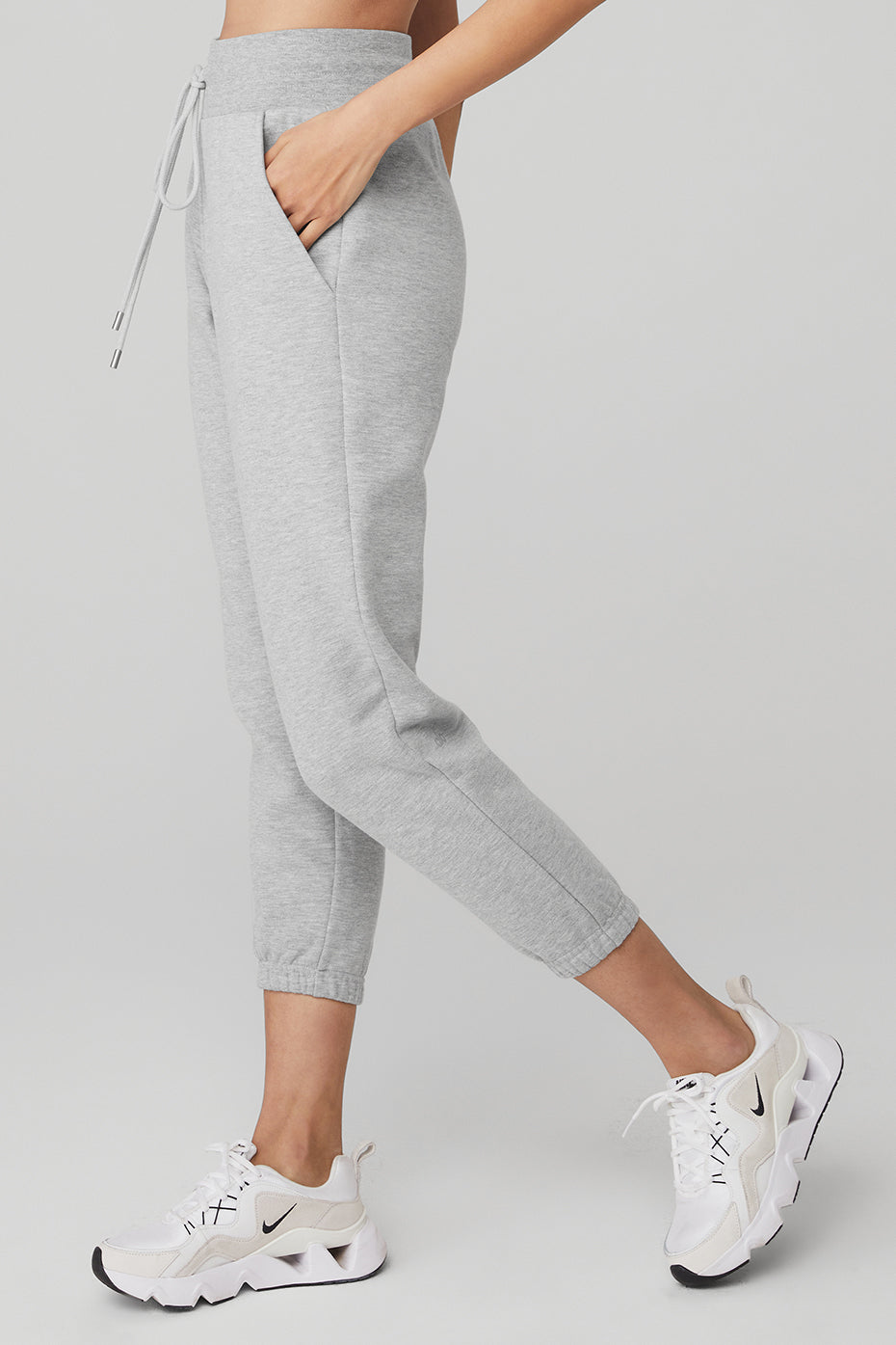 Grey Women's Alo Yoga 7/8 Easy Sweatpants | BCJ-915270