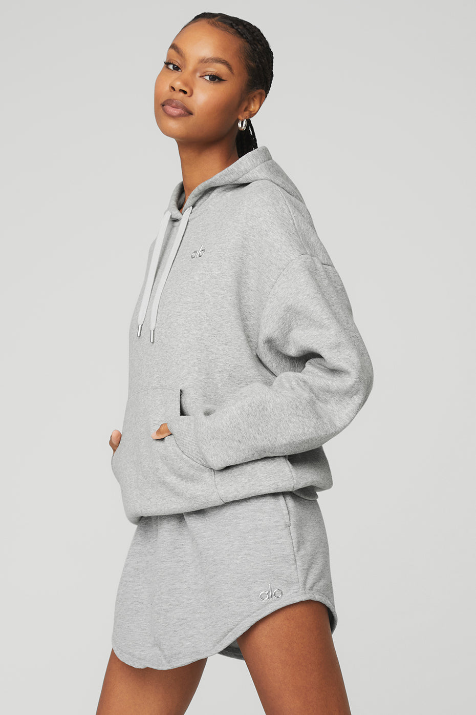 Grey Women's Alo Yoga Accolade Hoodie | BZP-023518