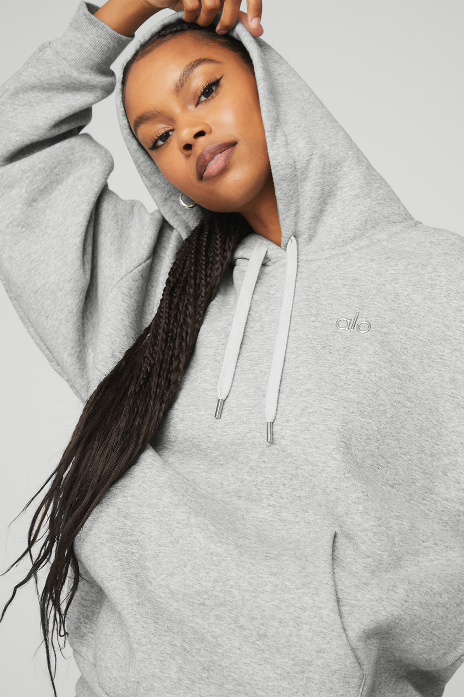 Grey Women's Alo Yoga Accolade Hoodie | BZP-023518