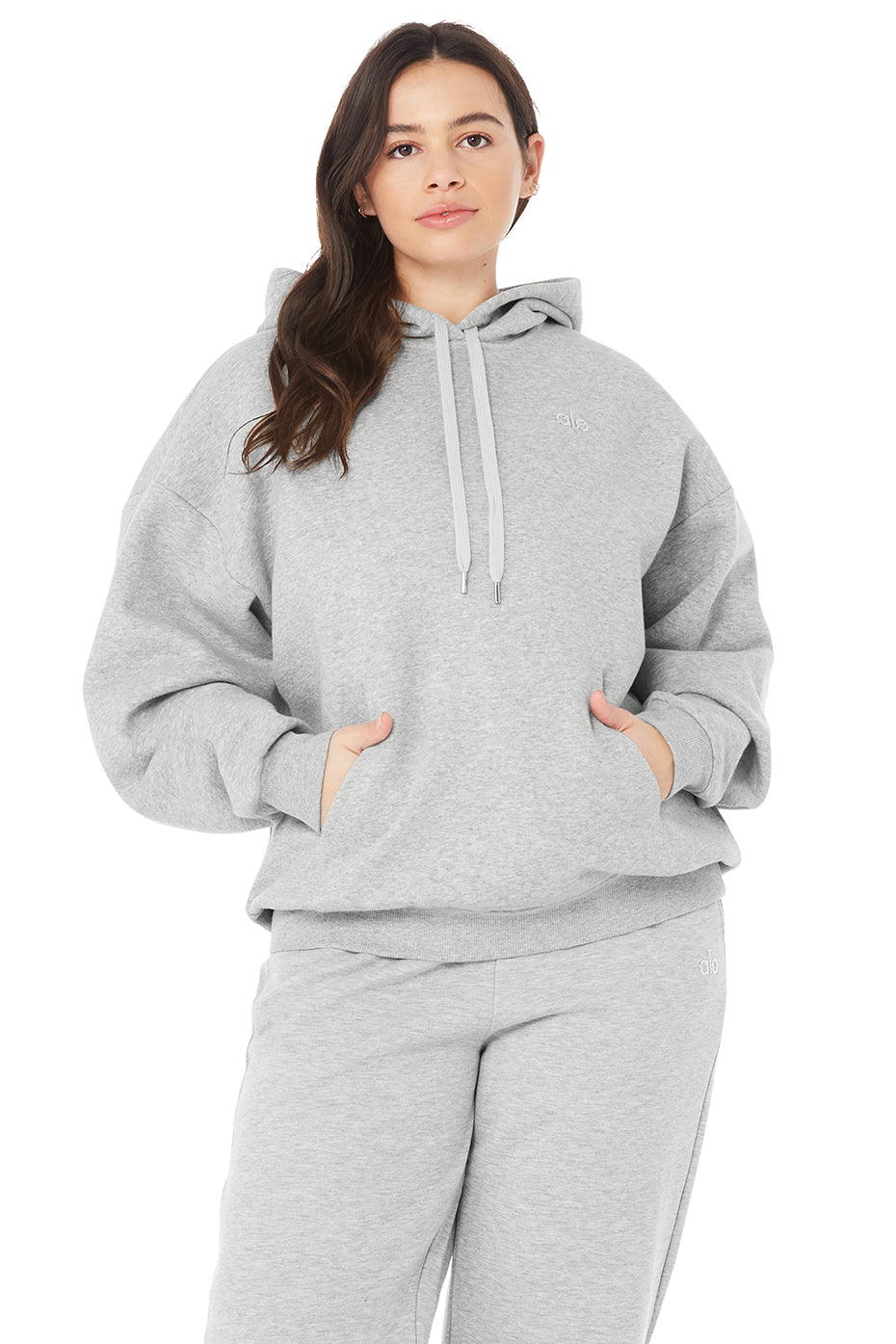 Grey Women's Alo Yoga Accolade Hoodie | BZP-023518