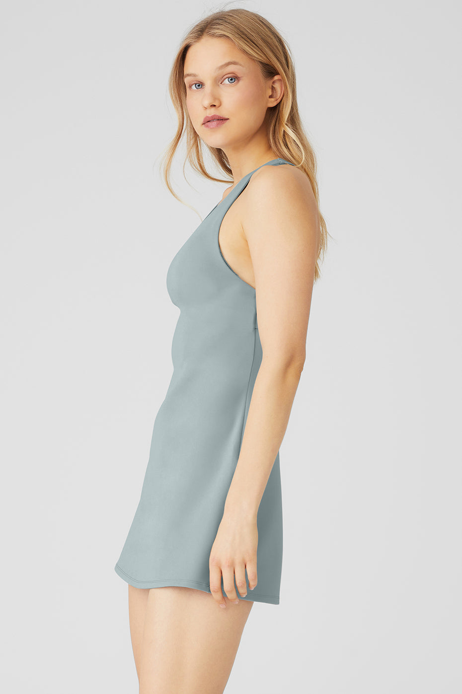 Grey Women's Alo Yoga Airlift Fly Dress | KJH-604937