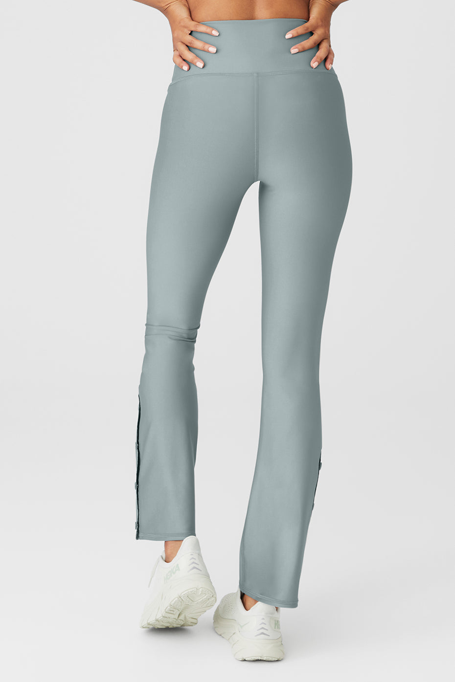 Grey Women's Alo Yoga Airlift High-Waist 7/8 Game Changer Leggings | YCD-780492