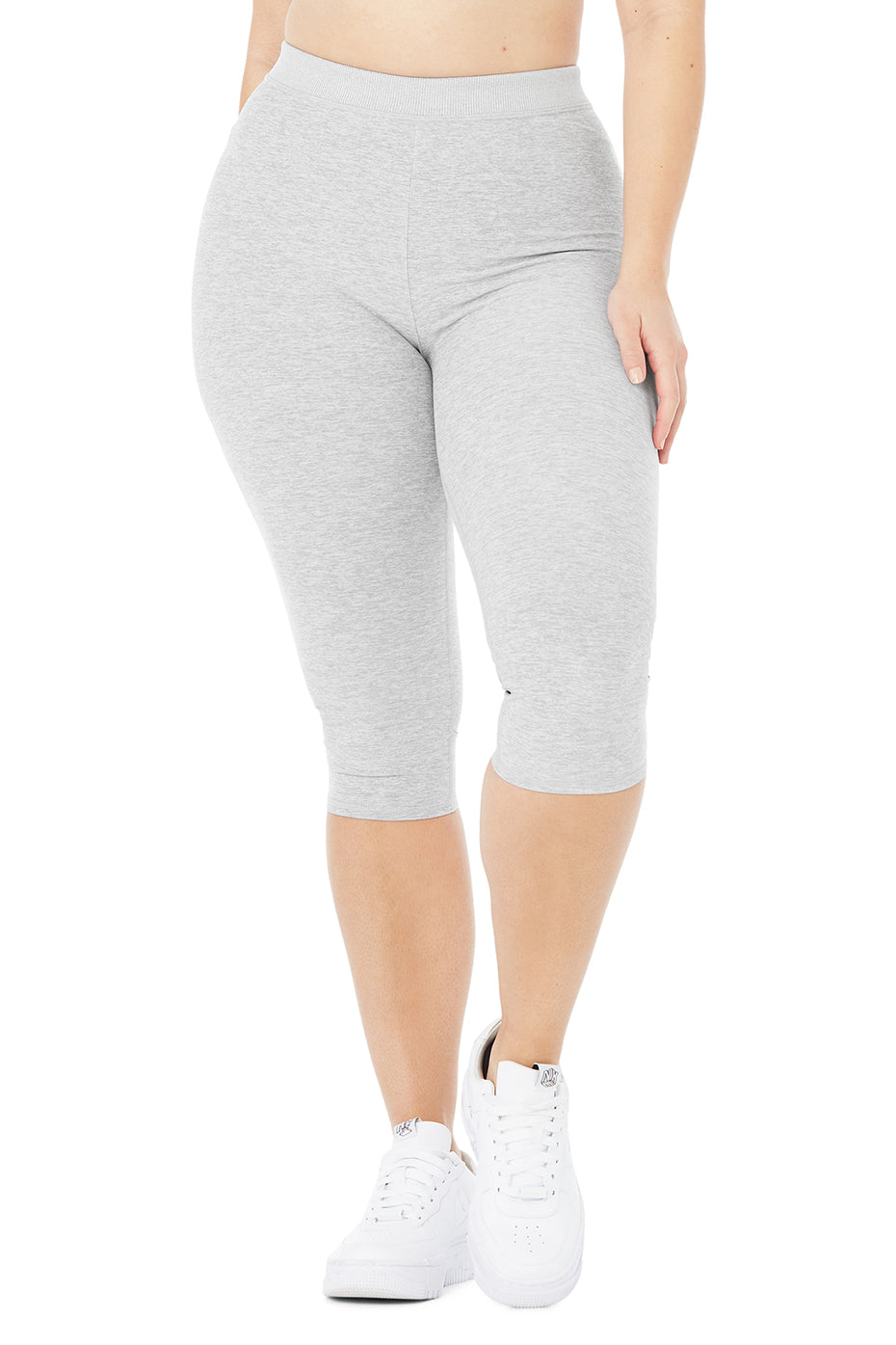 Grey Women's Alo Yoga Alosoft High-Waist Iconic 90'sri Leggings | FNJ-271308