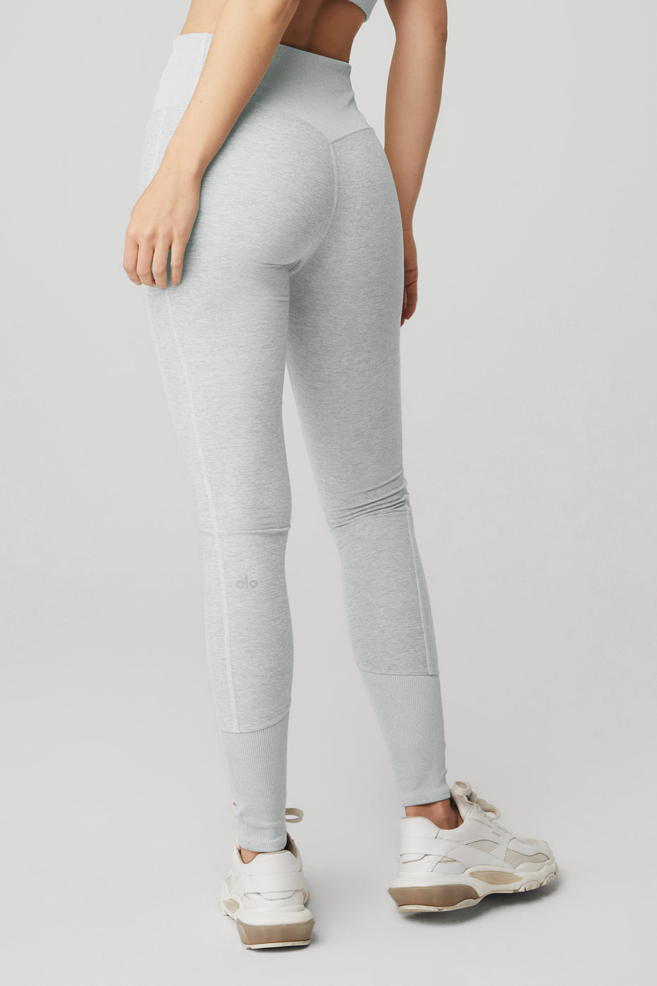 Grey Women's Alo Yoga High-Waist Alosoft Lounge Leggings | WXZ-890471