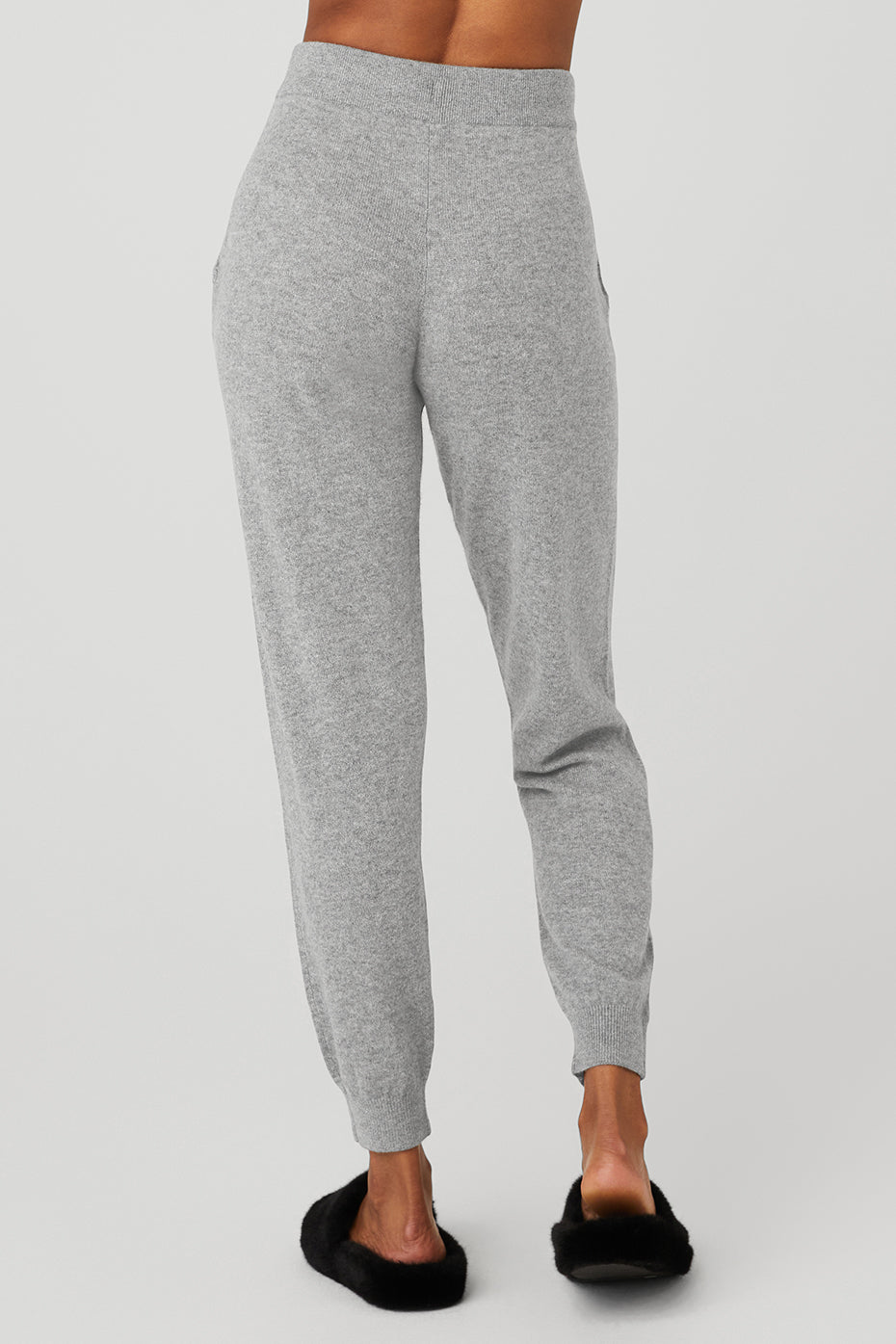 Grey Women's Alo Yoga High-Waist Cashmere Jet Set Sweatpants | MVJ-058724