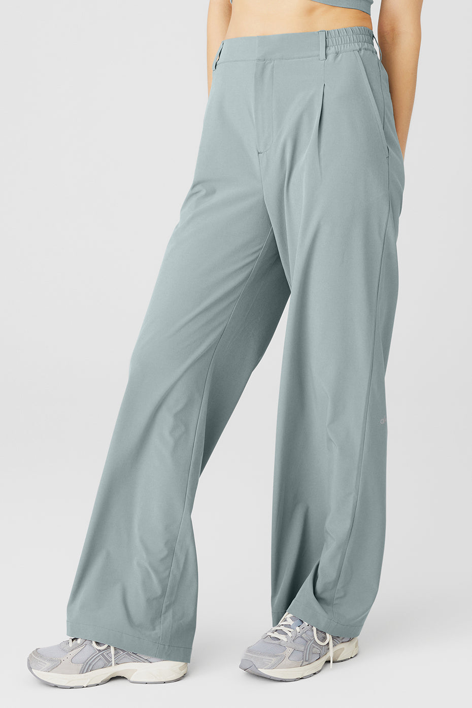 Grey Women's Alo Yoga High-Waist Pursuit Trousers | SOI-209351