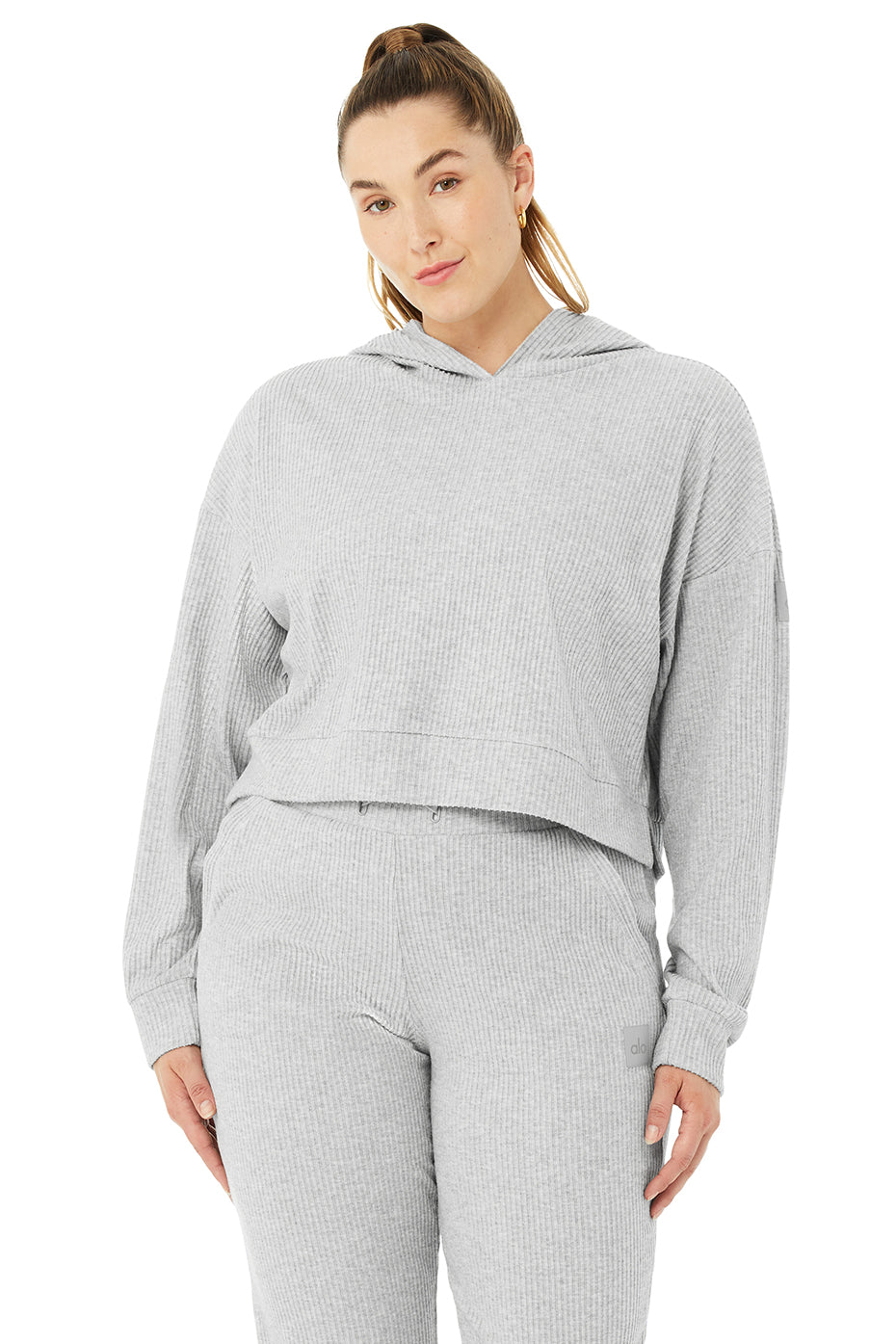 Grey Women's Alo Yoga Muse Hoodie | DAN-923605