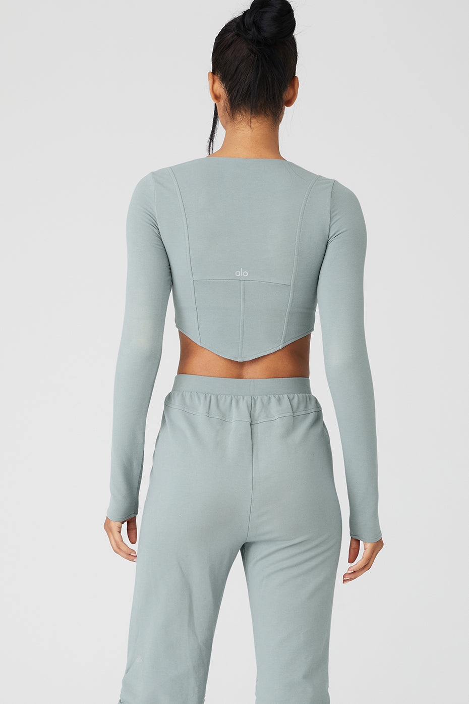 Grey Women's Alo Yoga Soft Sculpt Long Sleeve | SDK-915627