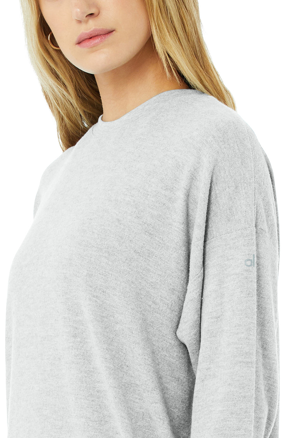 Grey Women's Alo Yoga Soho Pullover Long Sleeve | COW-418057