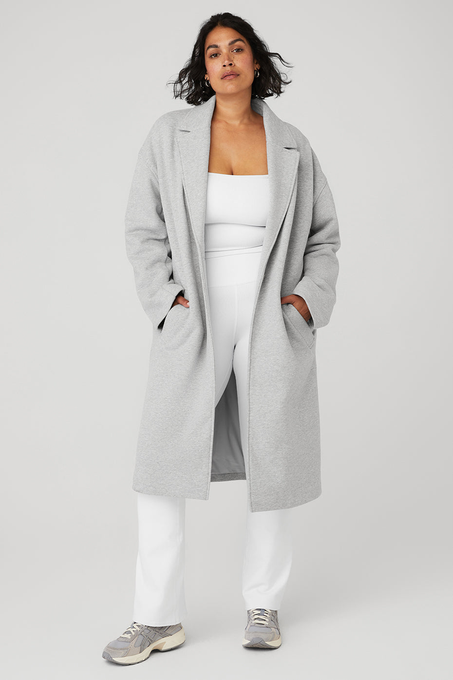 Grey Women's Alo Yoga VIP Blazer Trench Coats | QTL-634915