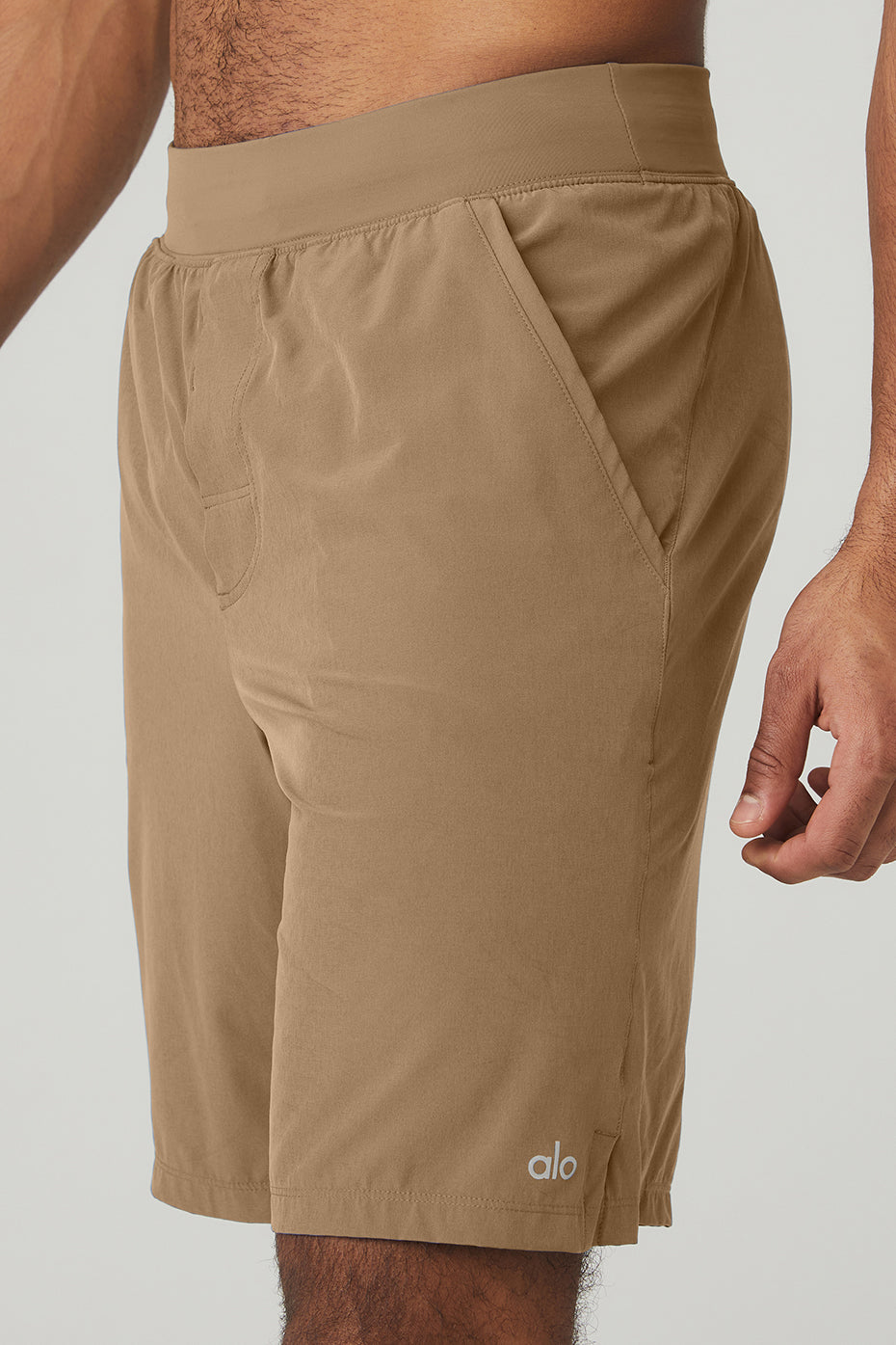 Khaki Men's Alo Yoga 9'' Repetition Shorts | LKG-790862