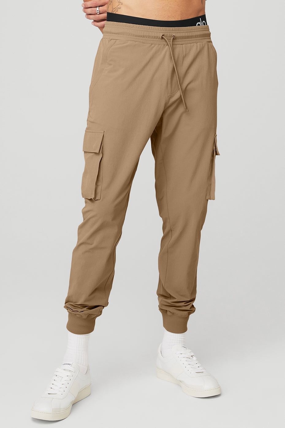 Khaki Men\'s Alo Yoga Cargo Division Field Pants | IFY-490328