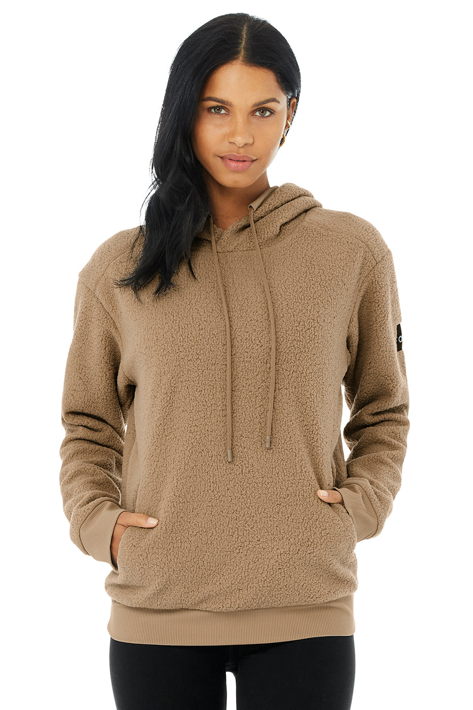 Khaki Men's Alo Yoga Sherpa Hoodie | CGX-109673