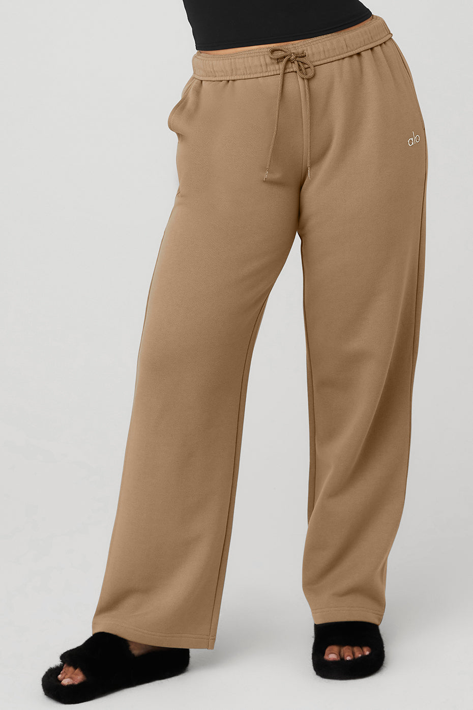 Light Brown Women's Alo Yoga Accolade Straight Leg Sweatpants | ARN-316928