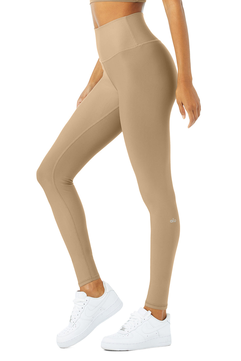 Light Brown Women's Alo Yoga High-Waist Airlift Leggings | EPT-152968