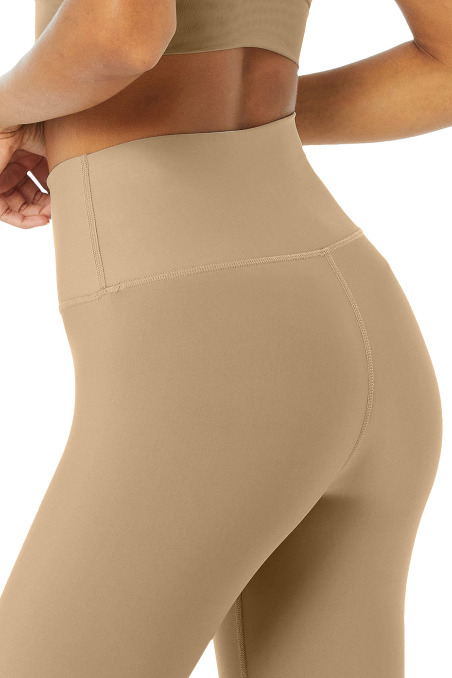 Light Brown Women's Alo Yoga High-Waist Airlift Leggings | EPT-152968