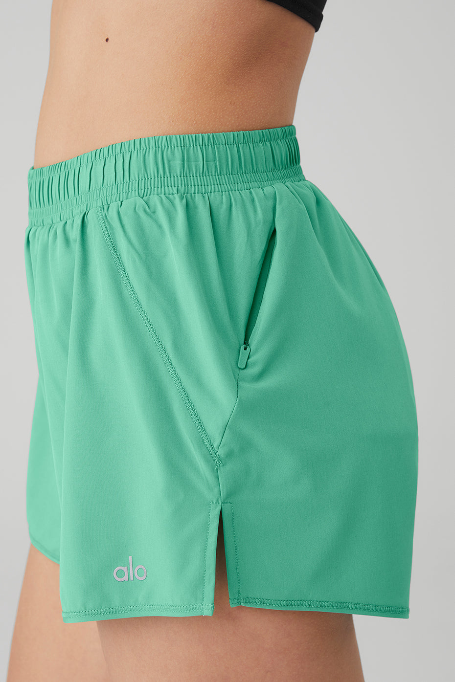 Light Green Women's Alo Yoga Stride Shorts | MLK-491725