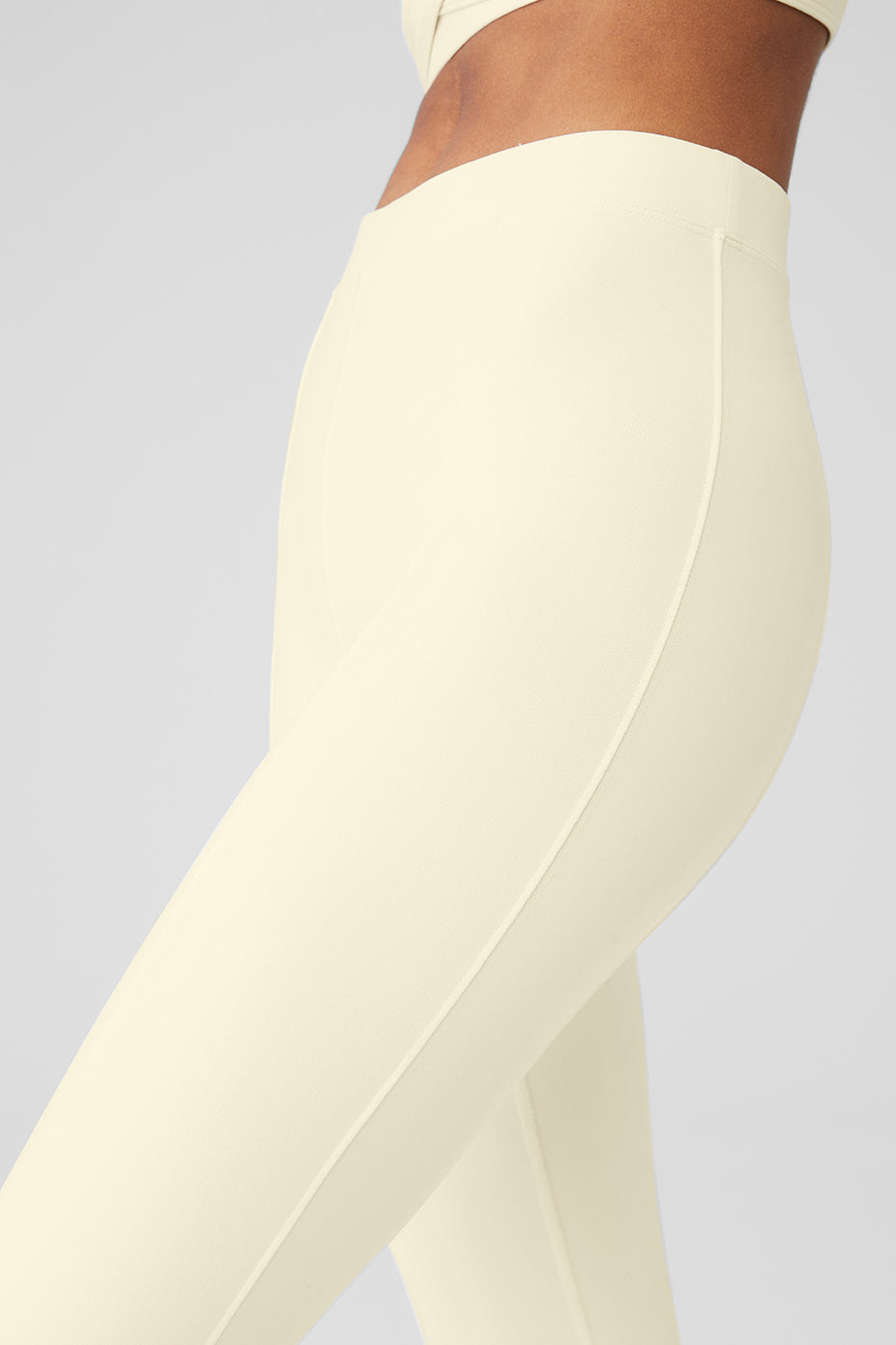 Light Yellow Women's Alo Yoga Airbrush High-Waist Enso Leggings | WLM-705421