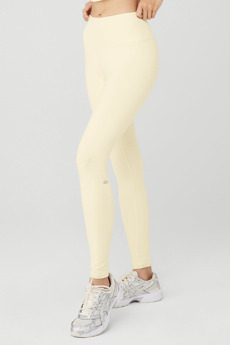 Light Yellow Women's Alo Yoga High-Waist Airbrush Leggings | YMC-260793