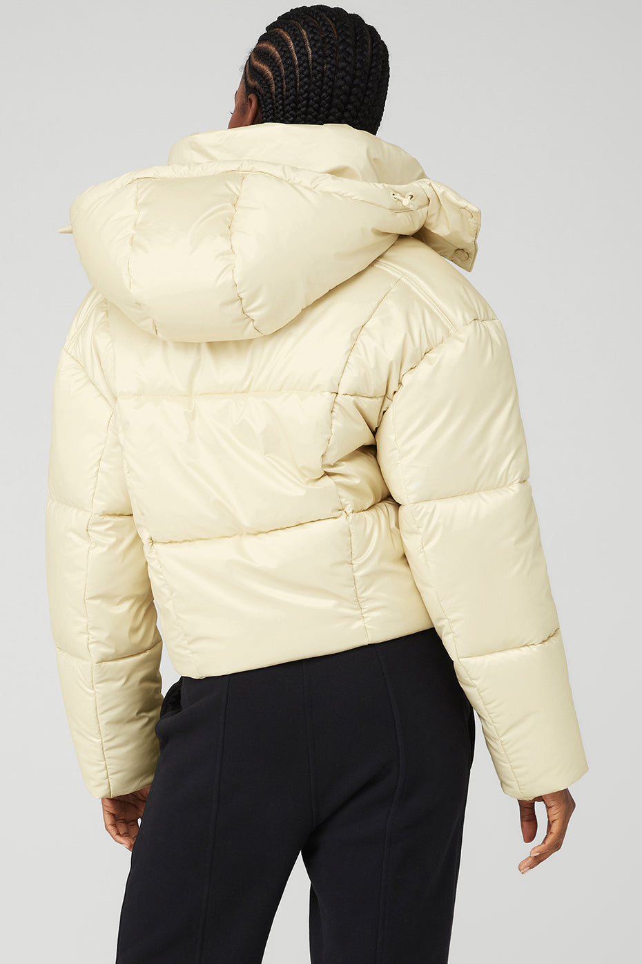 Light Yellow Women's Alo Yoga Pearlized Pristine Puffer Jackets | INM-784091