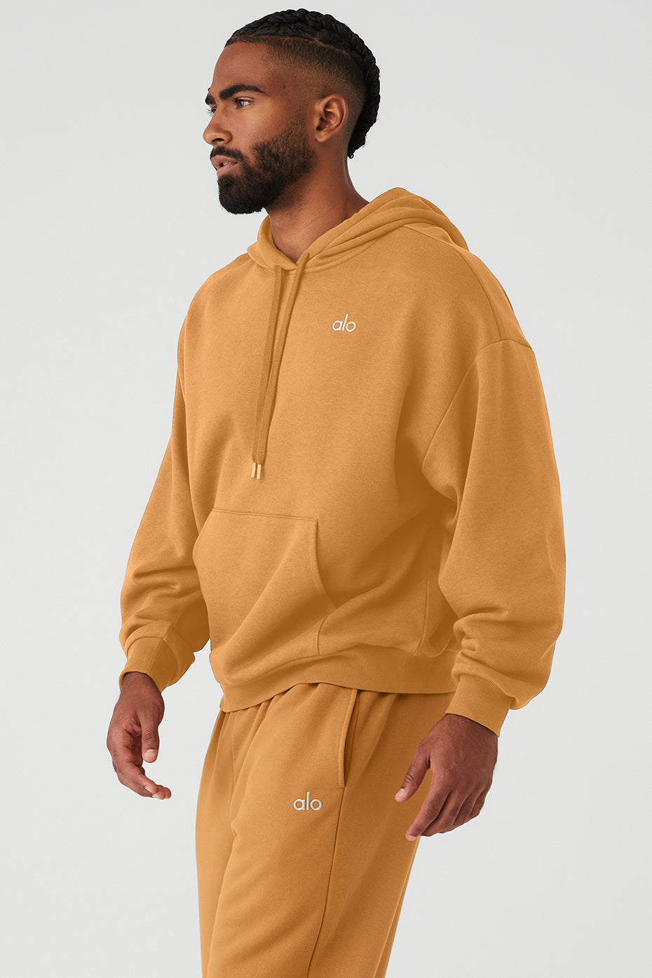 Mustard Yellow Men's Alo Yoga Accolade Hoodie | HDK-497130