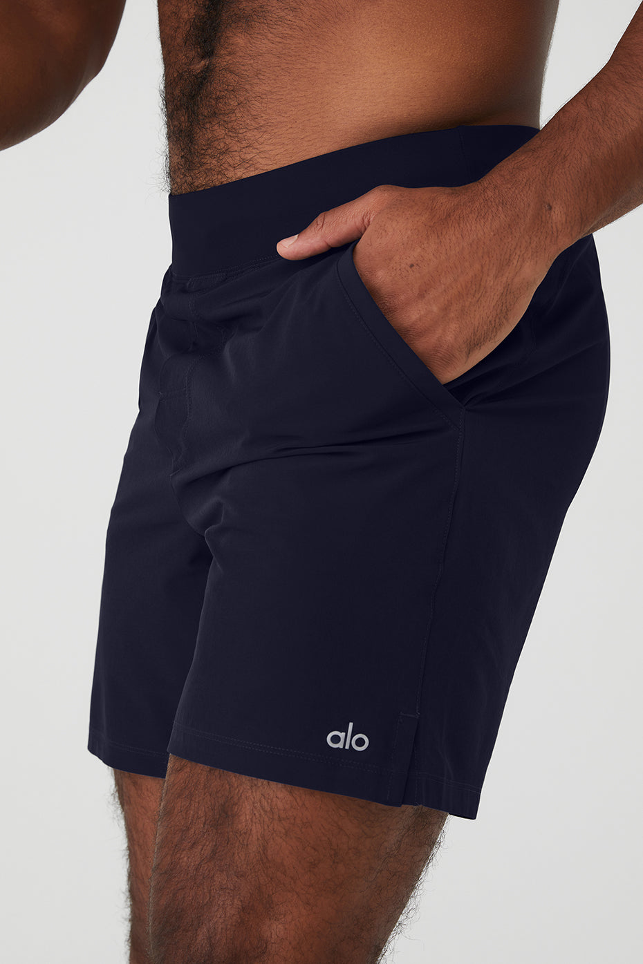 Navy Men's Alo Yoga 7'' Repetition Shorts | CTR-143970