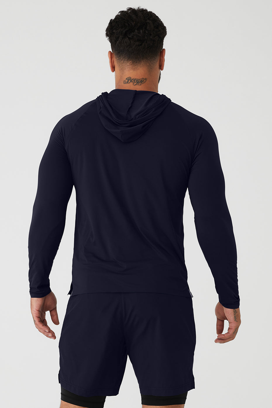 Navy Men's Alo Yoga Idol Runner Hoodie | DAQ-078914