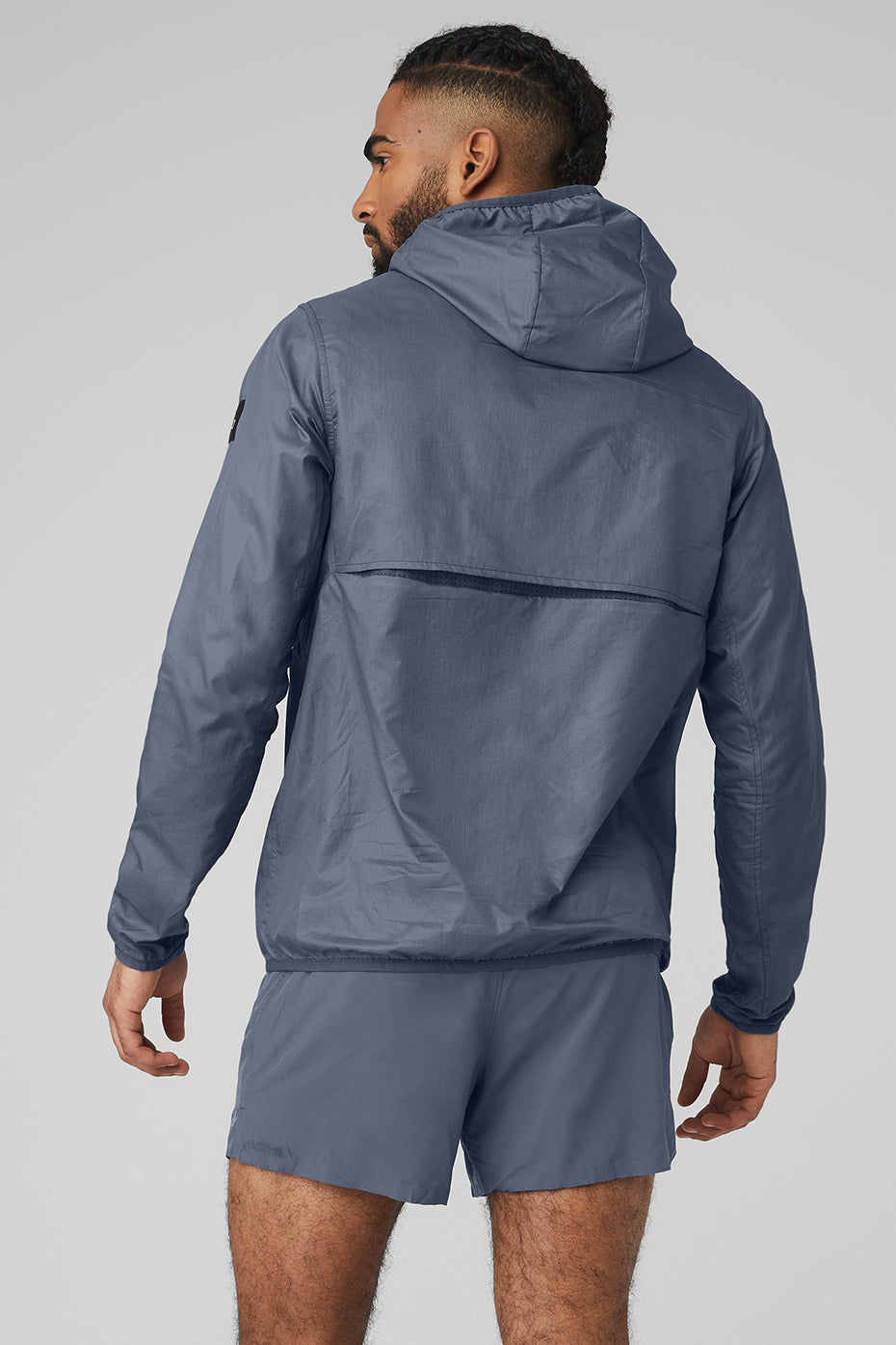 Navy Men's Alo Yoga Repeat Running Jackets | EDB-870165