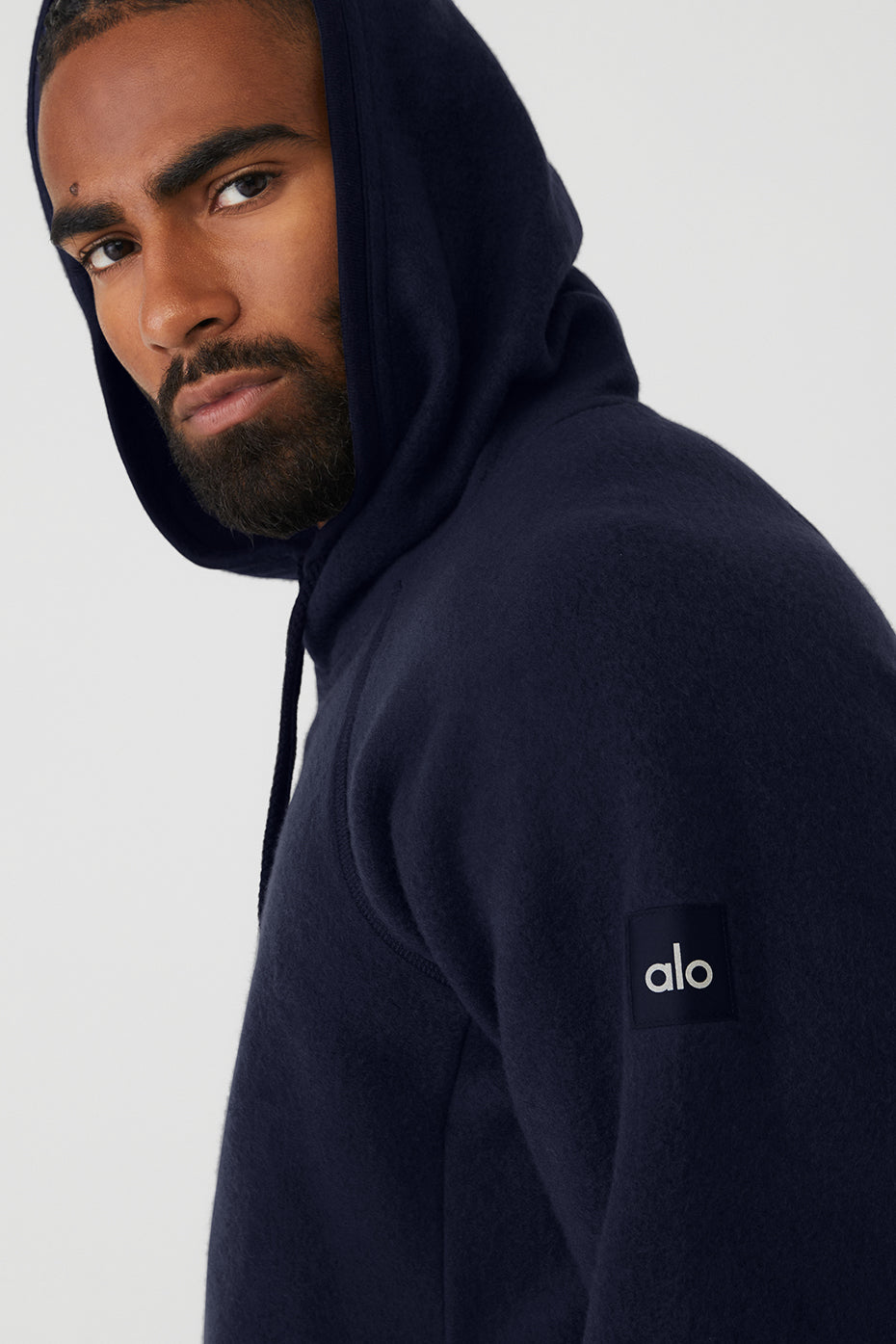 Navy Men's Alo Yoga The Triumph Hoodie | DAK-925674