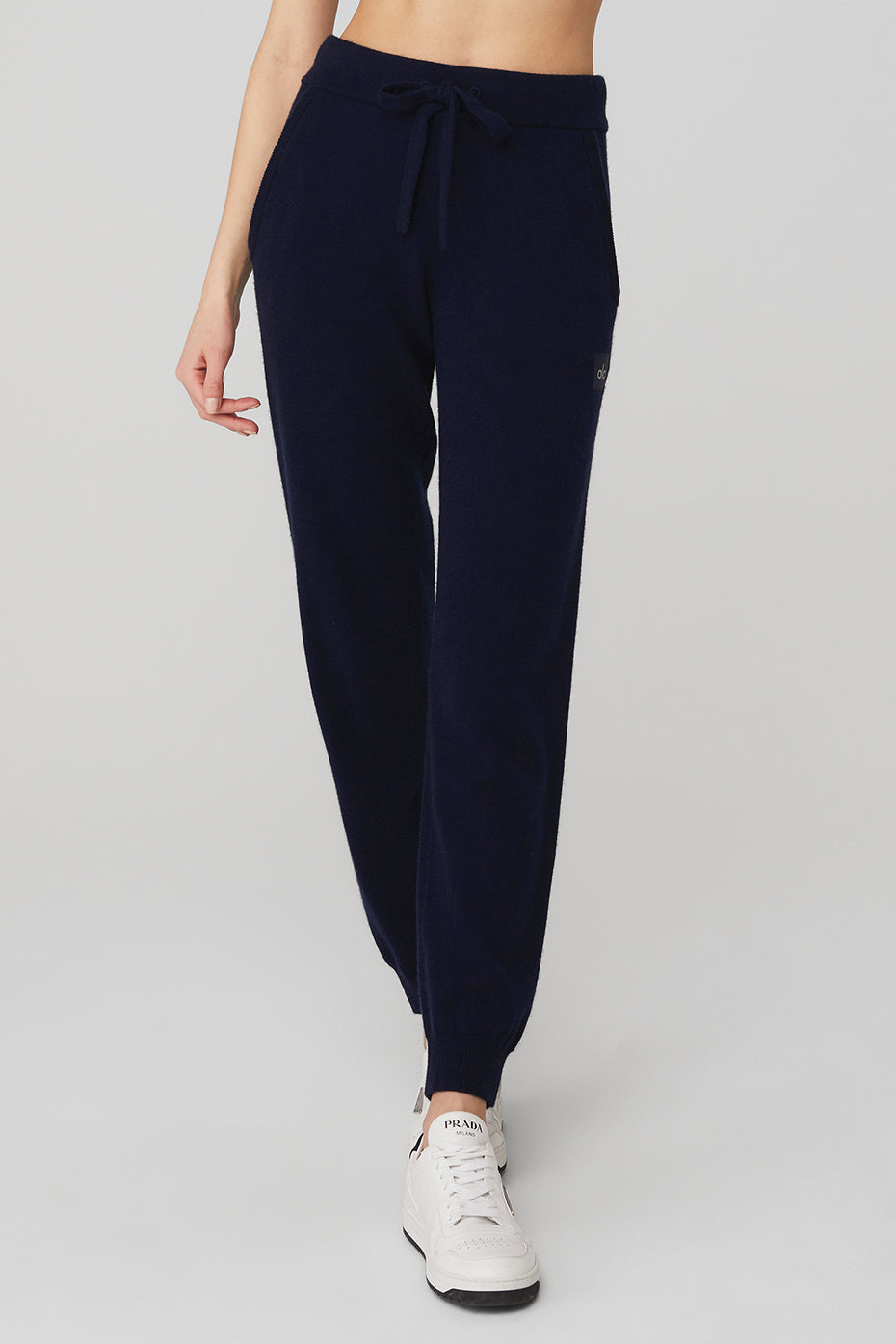 Navy Women\'s Alo Yoga High-Waist Cashmere Jet Set Sweatpants | EGH-743298