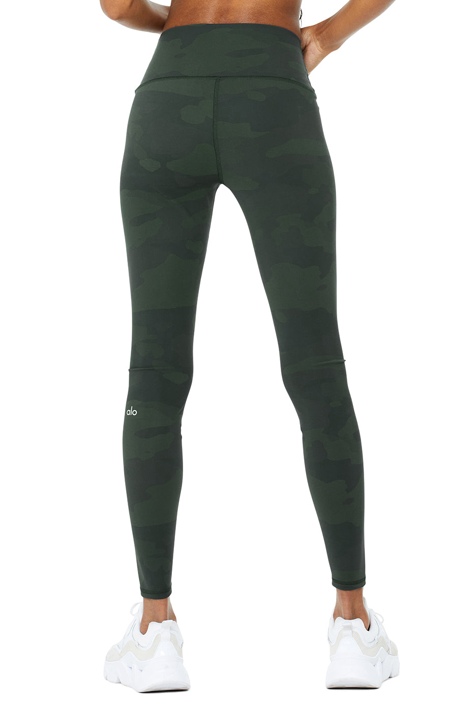 Obsidian Green Women's Alo Yoga High-Waist Vapor Leggings | YOB-735490