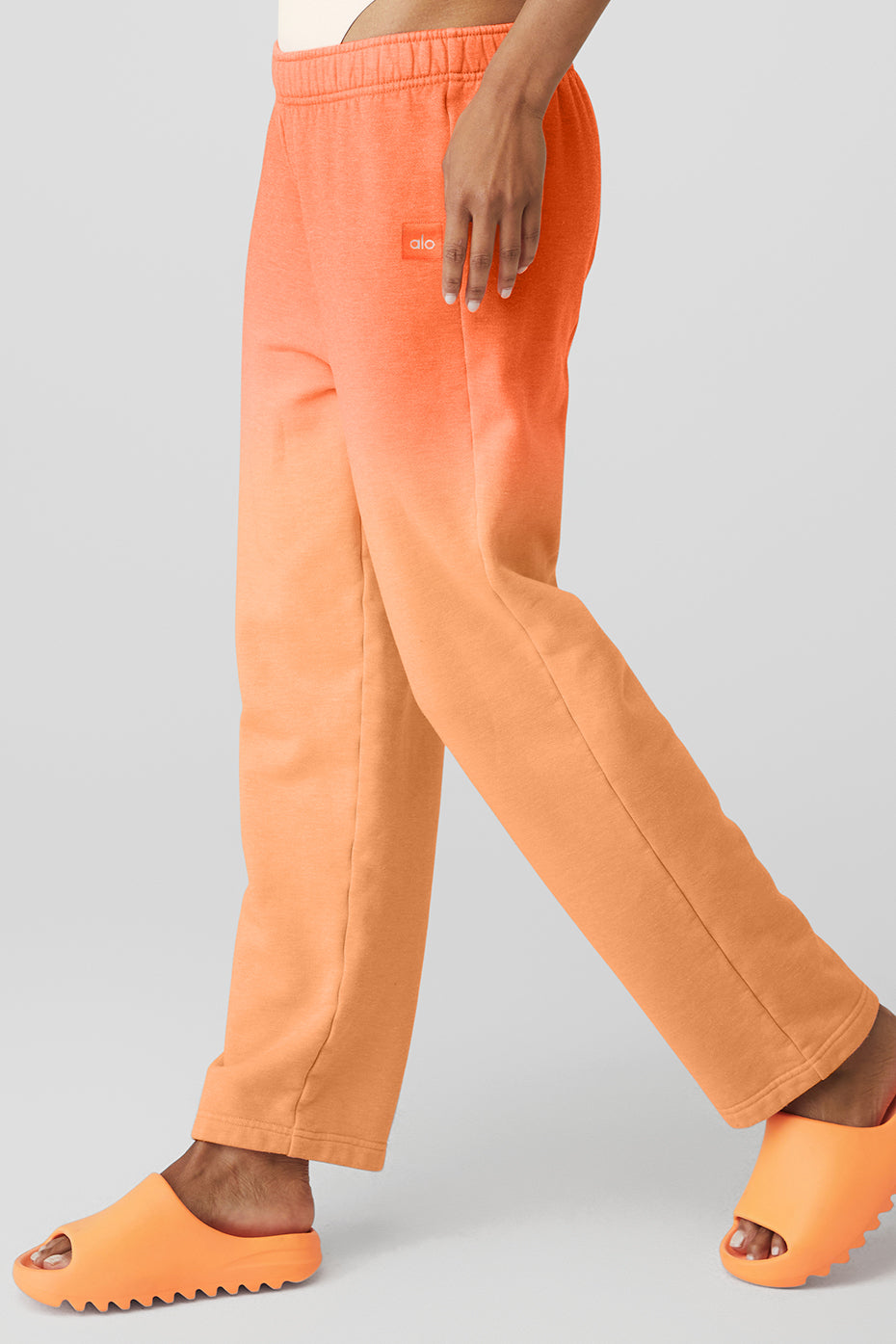 Orange Women's Alo Yoga Straight Leg Ombre Sweatpants | BNZ-395021