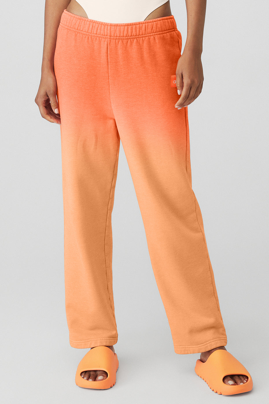 Orange Women\'s Alo Yoga Straight Leg Ombre Sweatpants | BNZ-395021