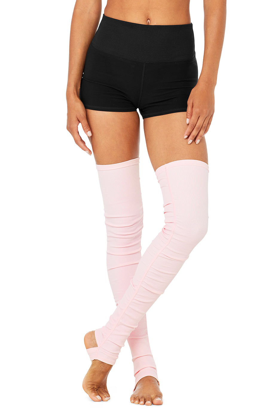 Pink Women\'s Alo Yoga Goddess Leg Warmer Socks | EZW-690543