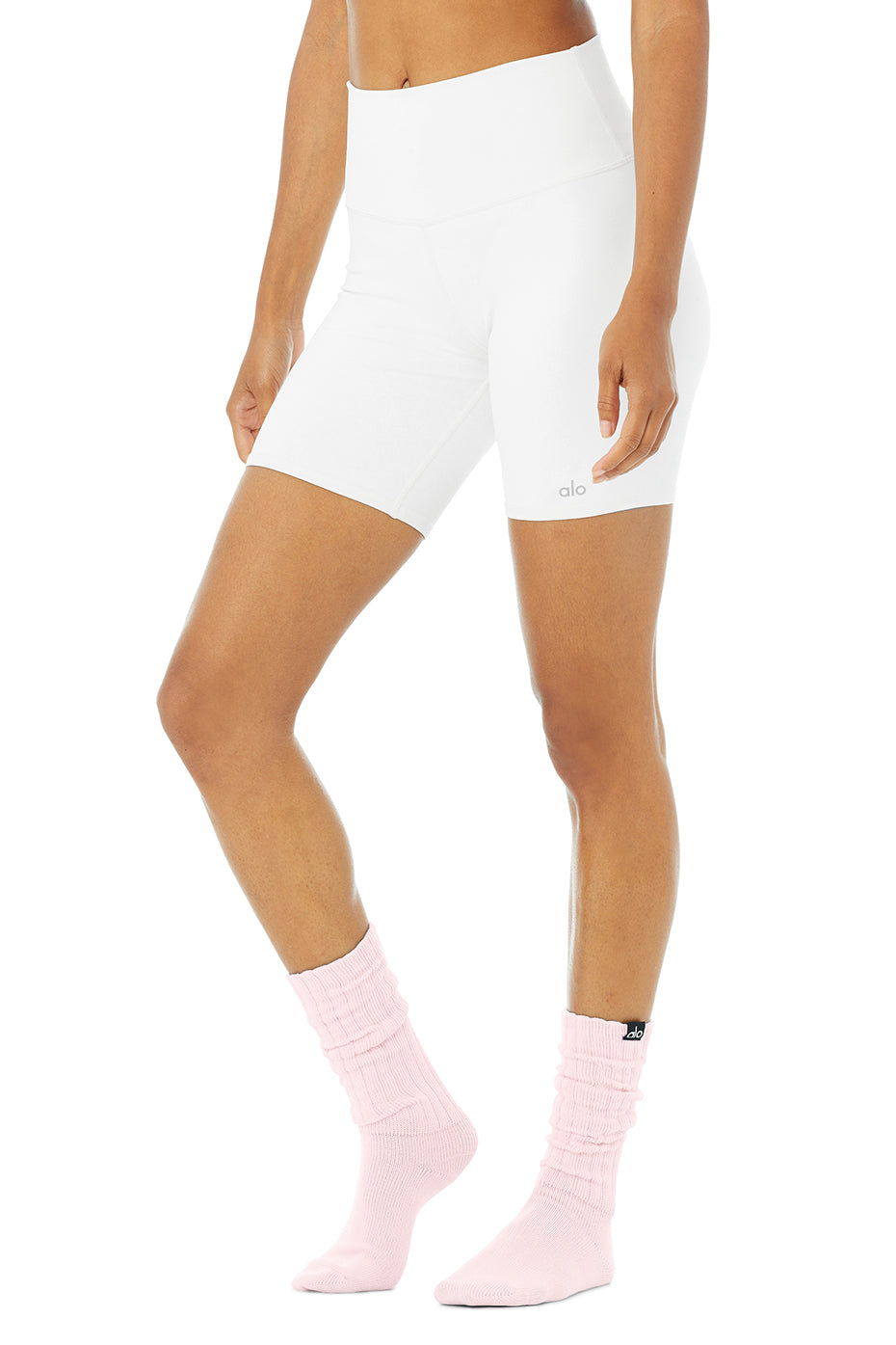 Pink Women's Alo Yoga Scrunch Socks | EAU-258136