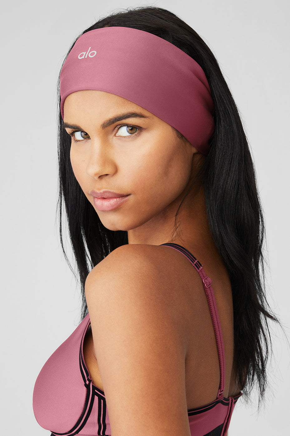 Purple Red Women's Alo Yoga Airlift Headband Hair Accessories | OHS-695327