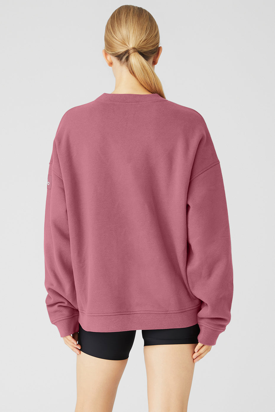 Purple Red Women's Alo Yoga Renown Heavy Weight Crew Neck Pullover Sweatshirts | CJR-469802