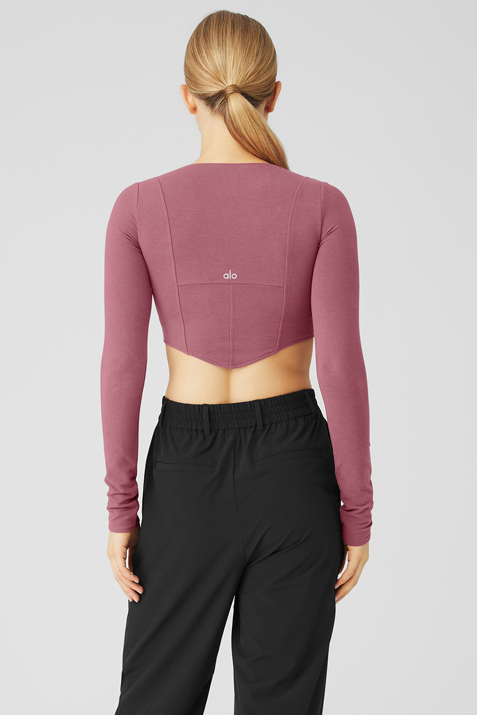 Purple Red Women's Alo Yoga Soft Sculpt Long Sleeve | GBY-637501