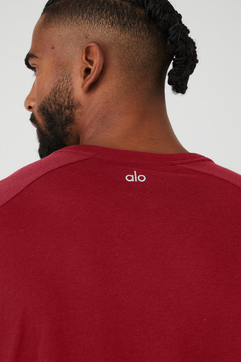 Red Men's Alo Yoga The Triumph Crew Neck Tee Short Sleeve | ZQM-673894